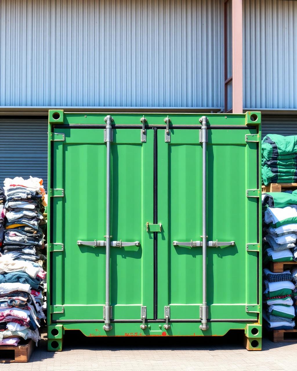 20-foot container for thrift store overflow and salvage
